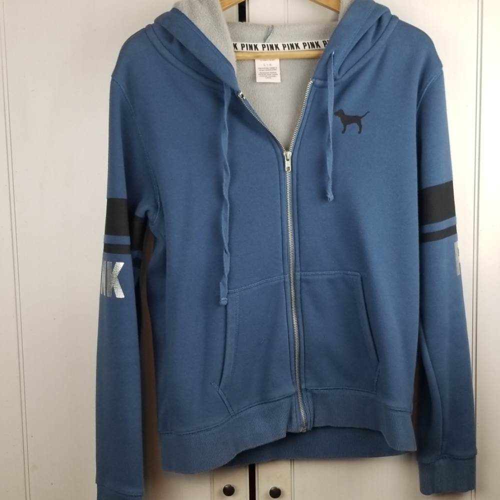 Victoria's Secret PINK full zip hoodie large
